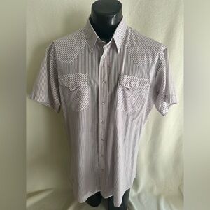 RUDDOCK SHIRTS Men’s 17.5 Classic Fit Extra Long Tail Pearl Snap Tall Man 9101ST